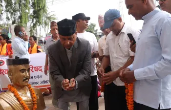 Morning Procession Program on the Occasion of Bhanu Jayanti
